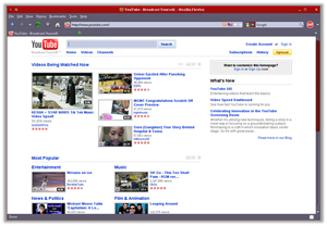 YouTube video hosting
